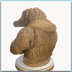 Buste de Crocodile – Sculpture 3D en carton